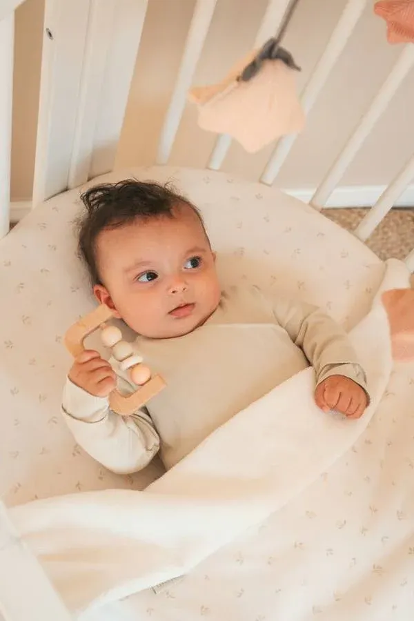 Bamboom - bambusowe prześcieradło do gondoli z gumką 80x40 - 2 szt. Tulips Bamboom - bambusowe prześcieradło do gondoli z gumką 80x40 - 2 szt. Tulips