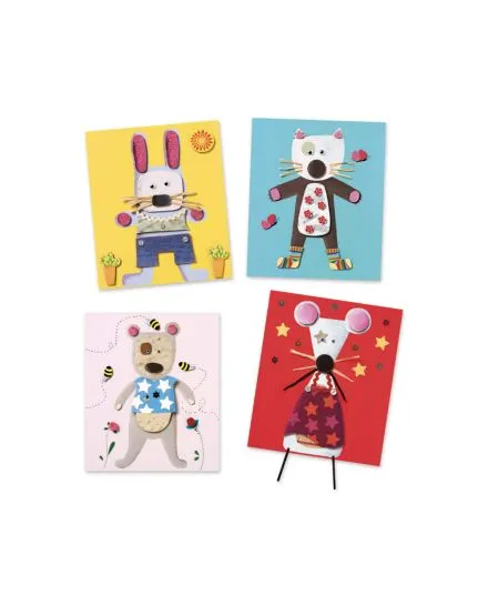 Djeco - zestaw artystyczny kolaże dla najmłodszych Djeco - zestaw artystyczny kolaże dla najmłodszych