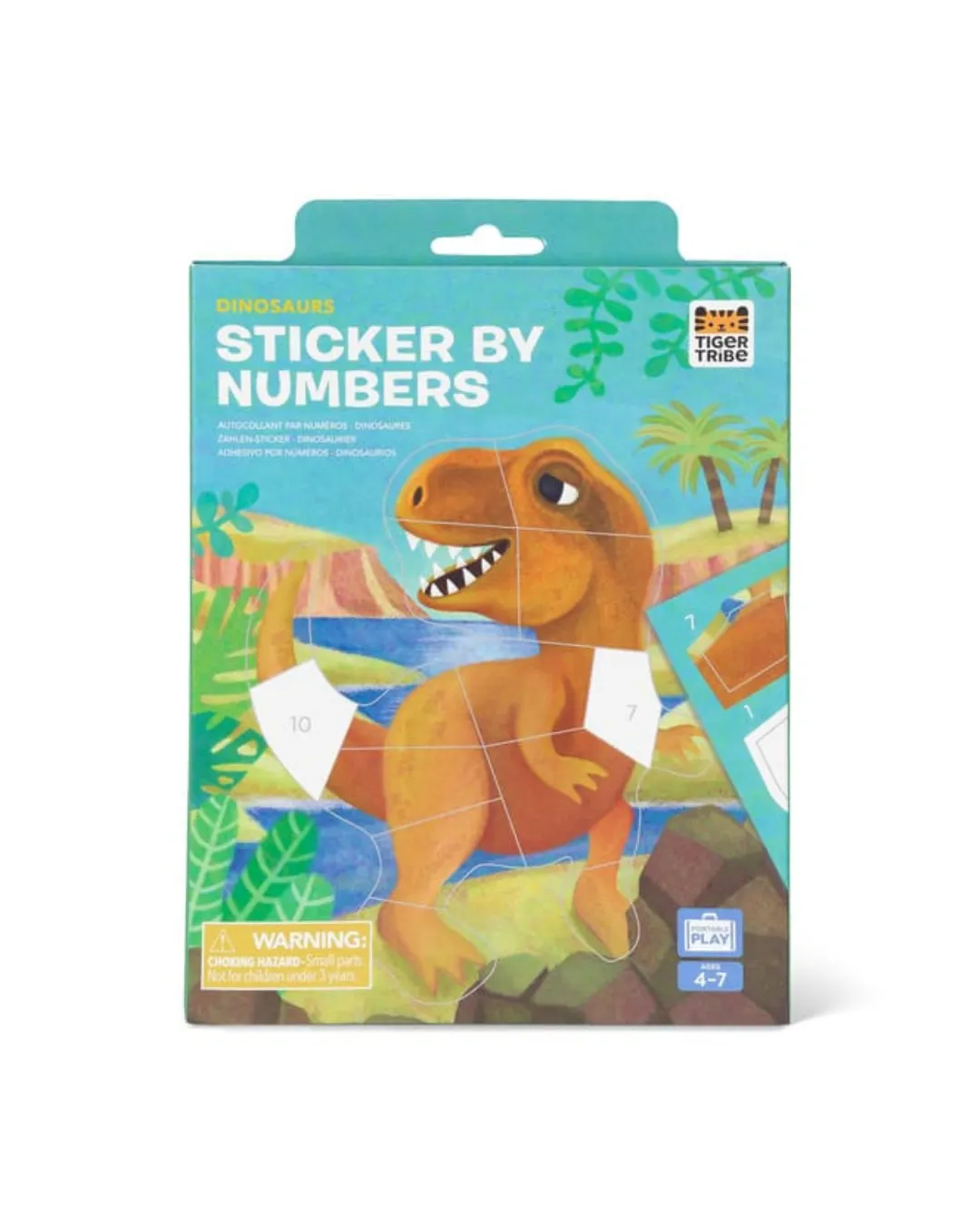 Tiger Tribe - wyklejanie po numerach Dinozaury