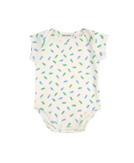 BOBO CHOSES - zestaw prezentowy niemowlęcy body, spodenki i skarpetki Lucky Fish off white