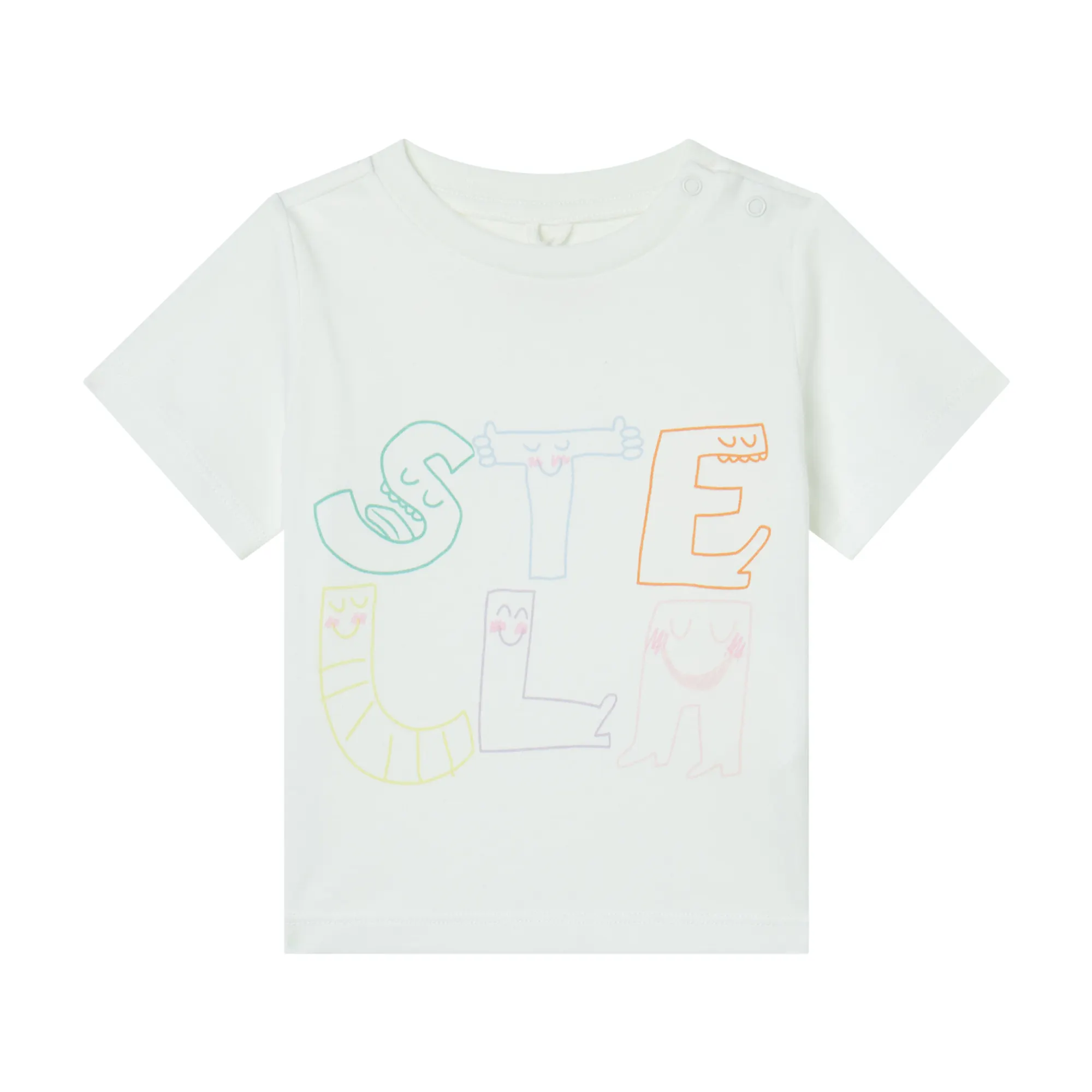 Stella McCartney - t-shirt dziewczęcy Biały 3M