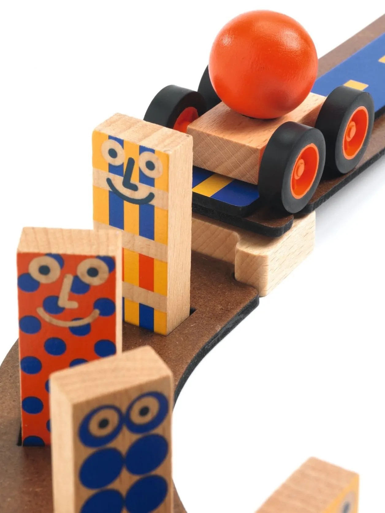 Djeco - zestaw drewniany dla dzieci Zig & Go 51 elementów