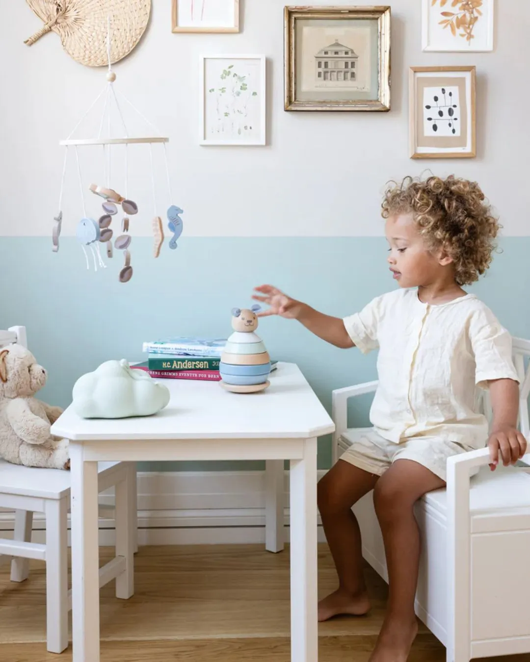 Cam Cam Copenhagen - drewniana karuzela do łóżeczka FSC Sea Garden Cam Cam Copenhagen - drewniana karuzela do łóżeczka FSC Sea Garden