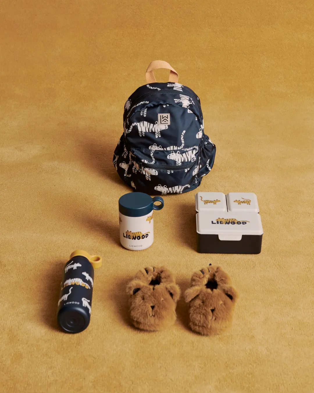 Liewood - butelka termiczna Falk 500 ml Tiger / Classic navy