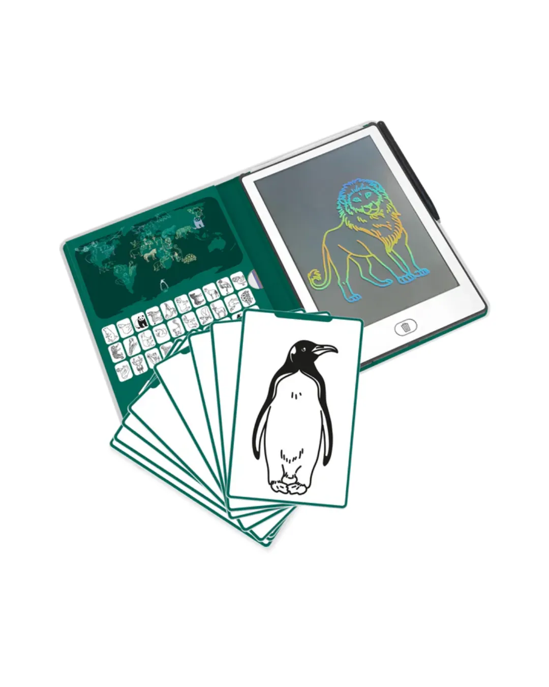 Kidywolf - KIDYDRAW-MINI - pad rysunkowy z ekranem LCD Animals Around The World
