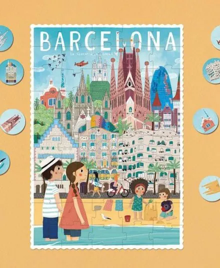 Londji - puzzle Gaudi Sorra z grą obserwacyjną 50 elementów