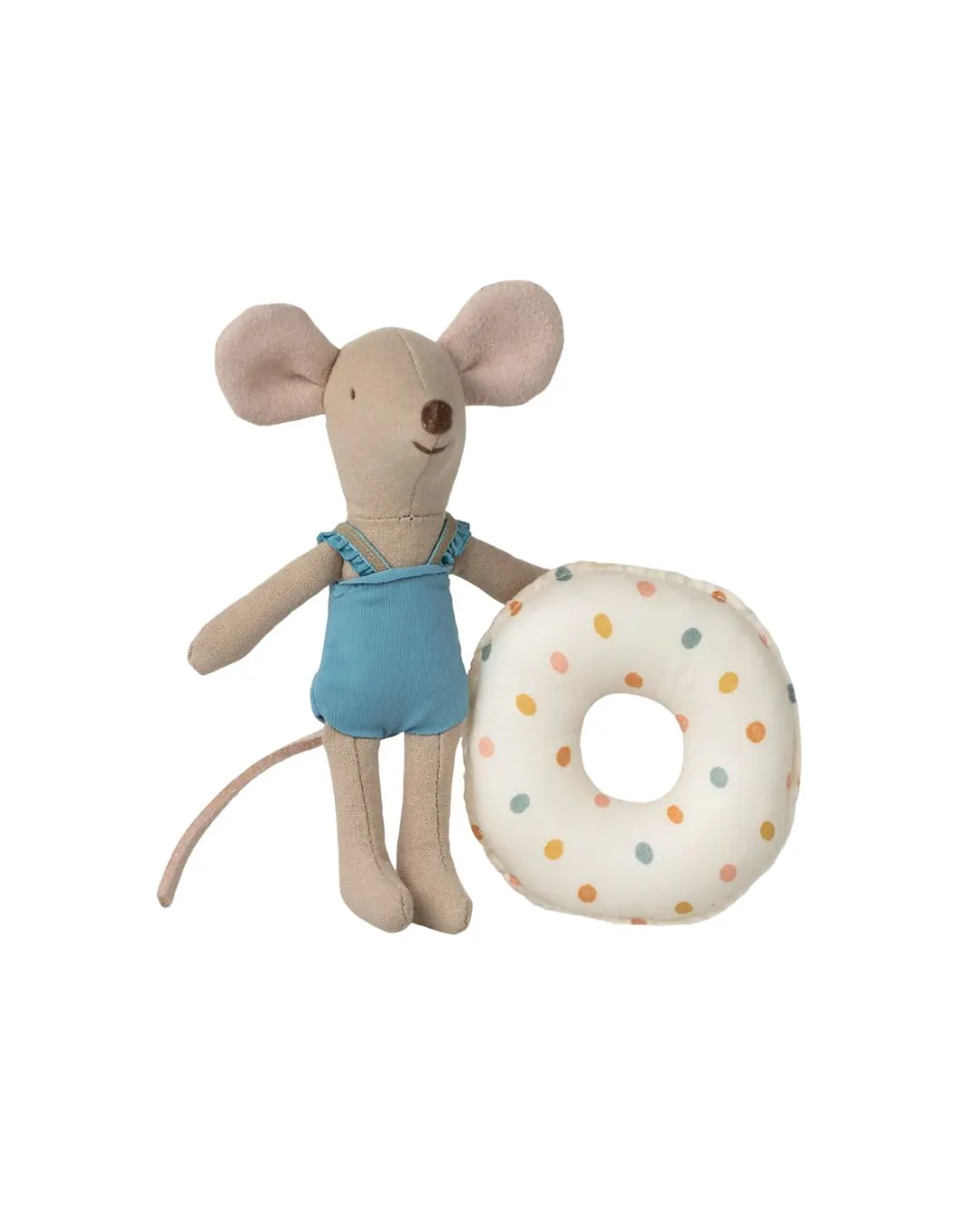 Maileg - myszka plażowa z pływakiem Mała siostra - Multi dot Maileg - myszka plażowa z pływakiem Mała siostra - Multi dot