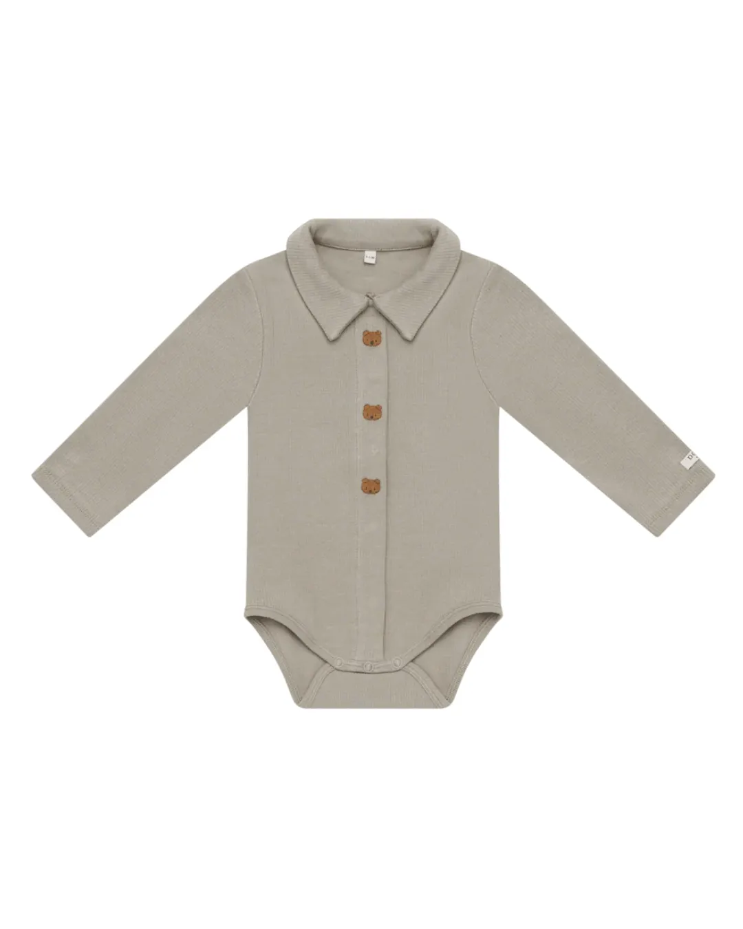 Donsje - body z kołnierzykiem Finnian Bodysuit Dusty Green