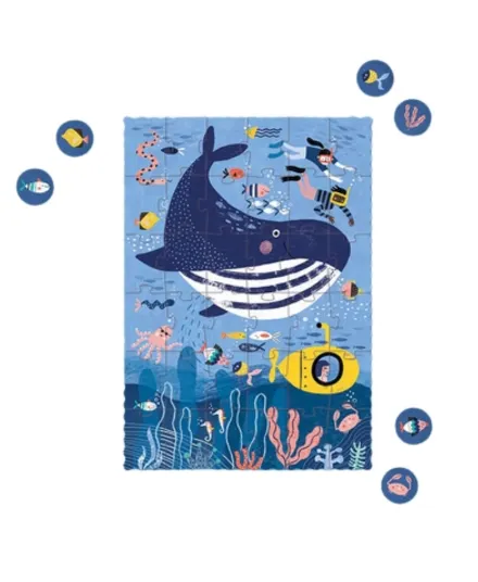 Londji - puzzle kieszonkowe z grą obserwacyjną Ocean 