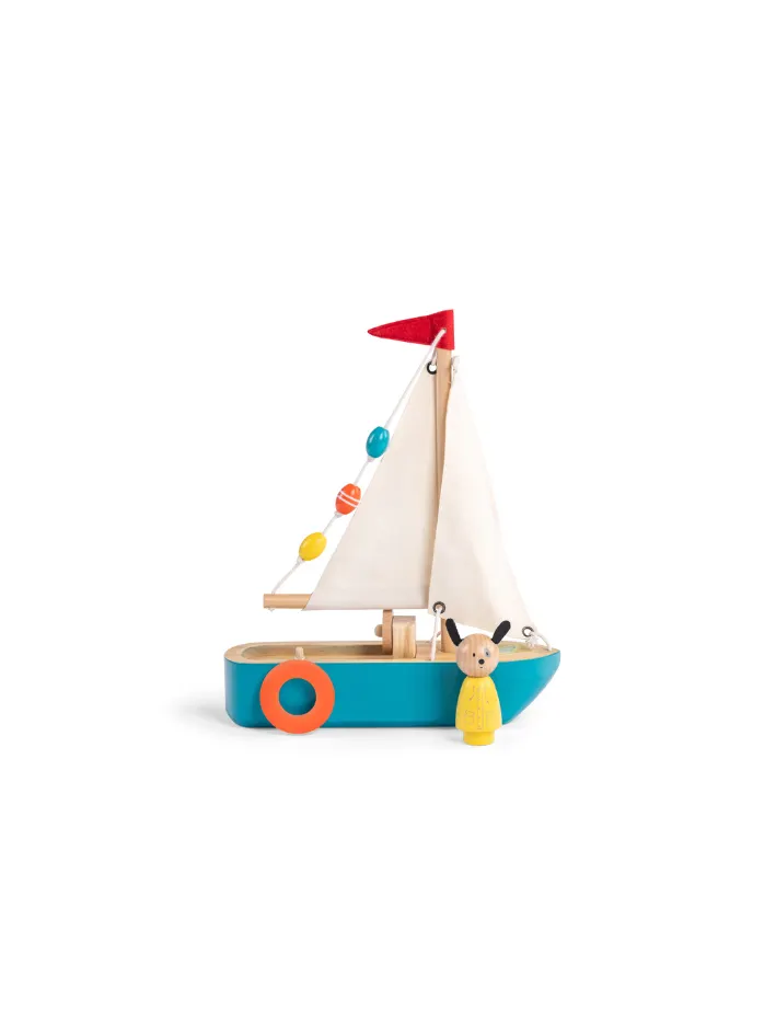 Drewniana żaglówka Moulin Roty La Grande Famille