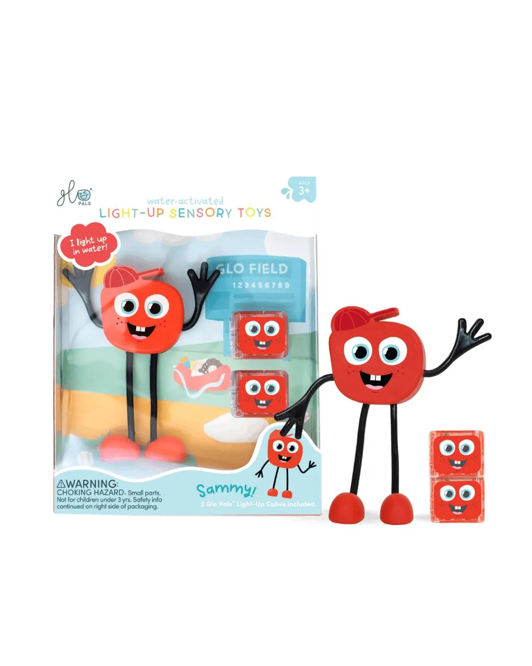 Glo Pals - zabawka do kąpieli Sami zestaw z dwoma kostkami sensorycznymi Glo Pals - zabawka do kąpieli Sami zestaw z dwoma kostkami sensorycznymi