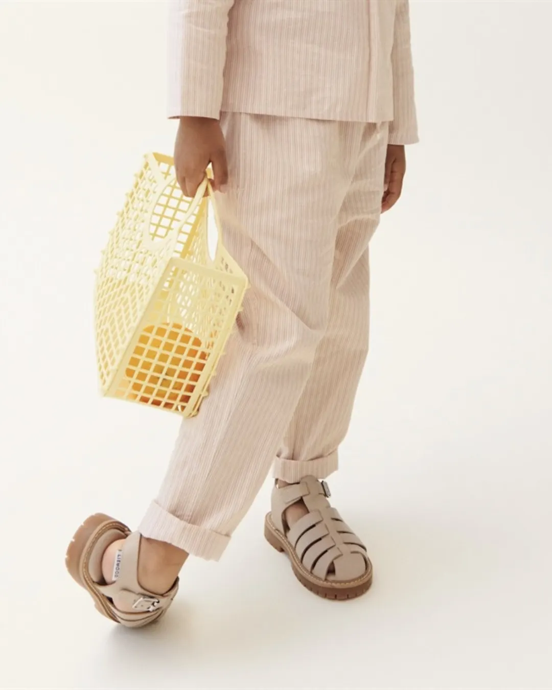 Liewood - średniej wielkości koszyk torebka dziecięca Samantha lemonade