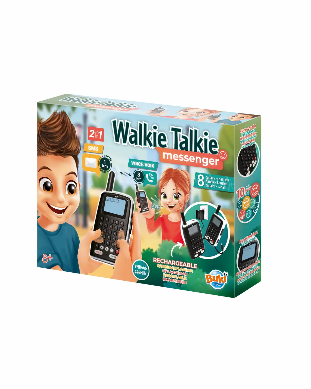 Buki - Walkie-Talkie messenger - zasięg 1 km/3 km Buki - Walkie-Talkie messenger - zasięg 1 km/3 km