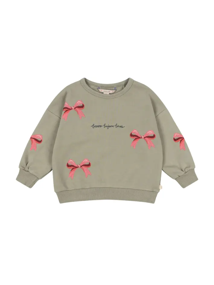 Konges Sløjd - bluza dziecięca dresowa Lou Sweatshirt OCS Lou Bow Tea