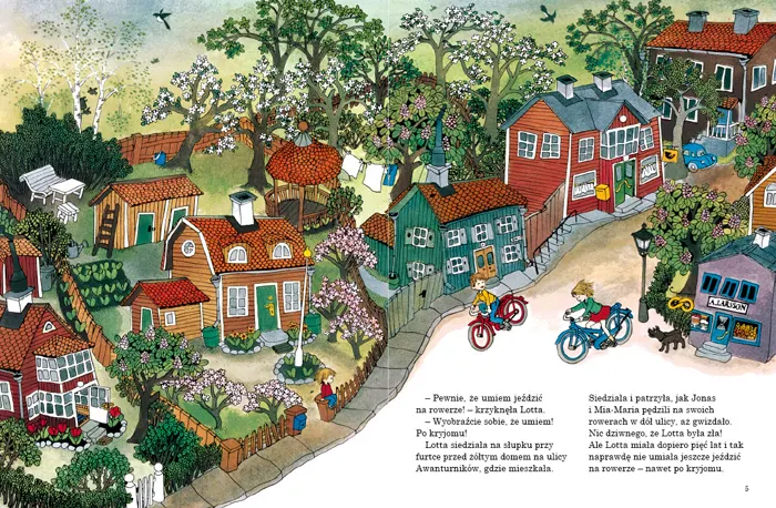 Wydawnictwo Zakamarki - Pewnie, że Lotta umie jeździć na rowerze Wydawnictwo Zakamarki - Pewnie, że Lotta umie jeździć na rowerze