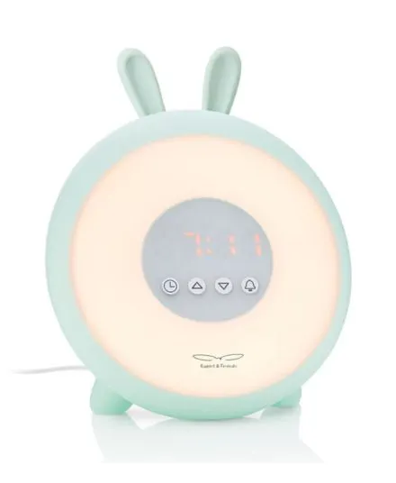 Rabbit & Friends - królik lampka budząca światłem Zielony