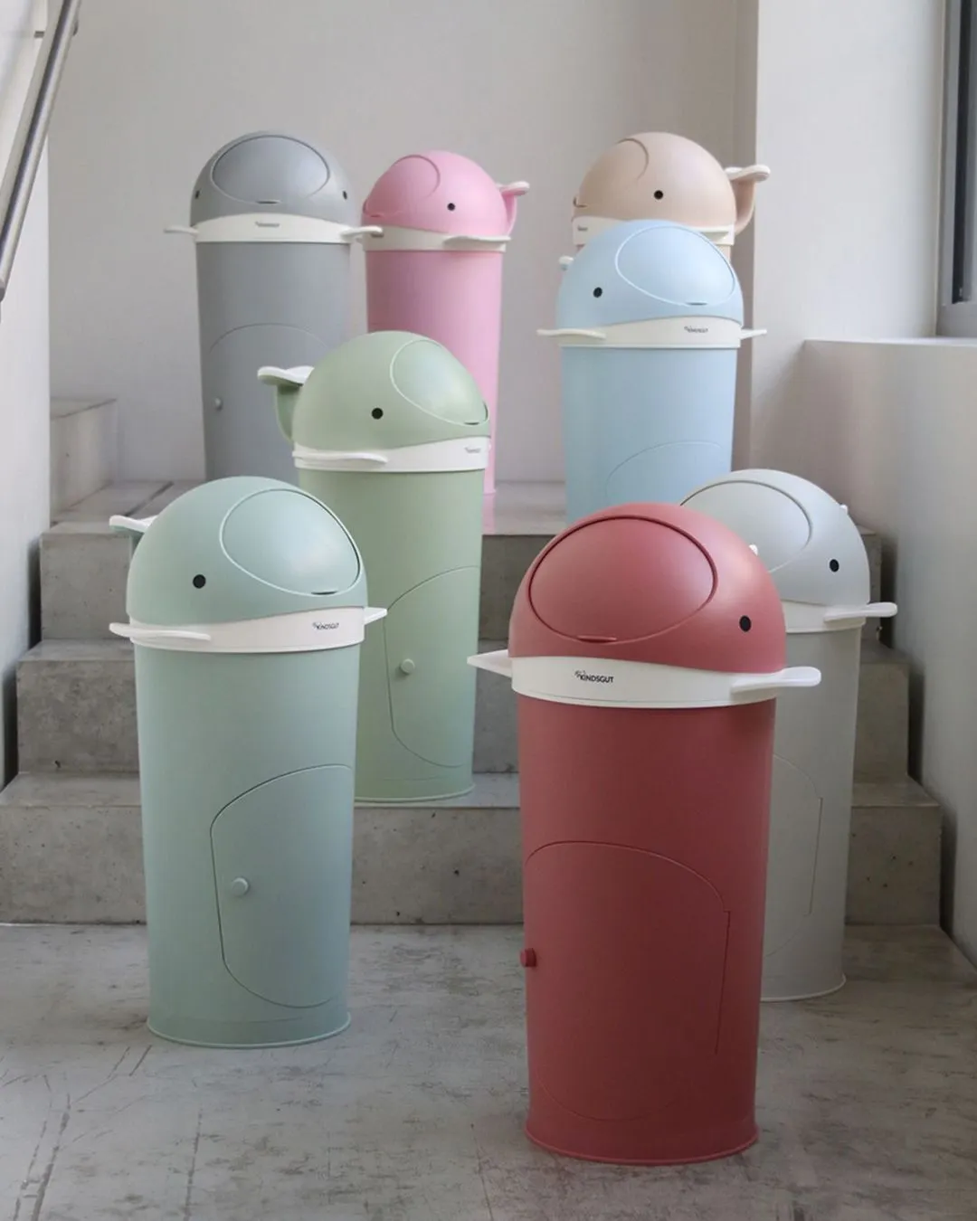 Kindsgut - kosz na pieluchy Wieloryb jasnoniebieski Kindsgut - kosz na pieluchy Wieloryb jasnoniebieski