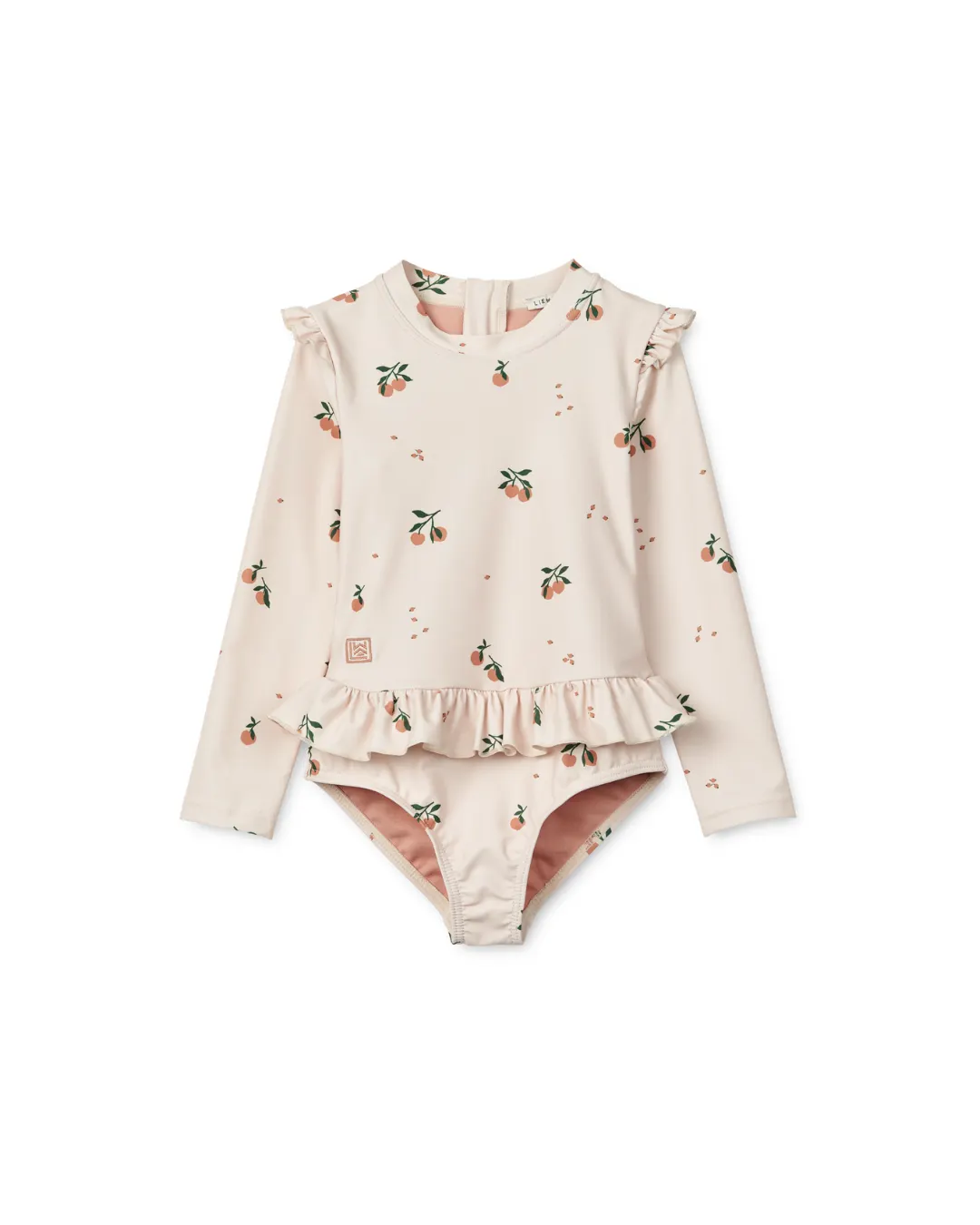 Liewood - kostium kąpielowy z długim rękawem UV Sille sea shell peach 