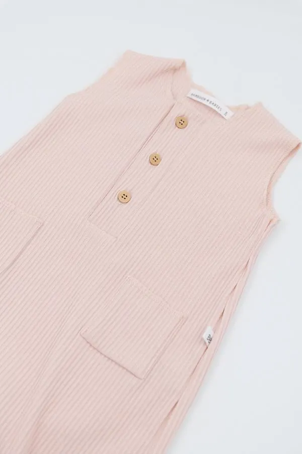 Bamboom - letni bambusowy rampers niemowlęcy Pure różowy Bamboom - letni bambusowy rampers niemowlęcy Pure różowy