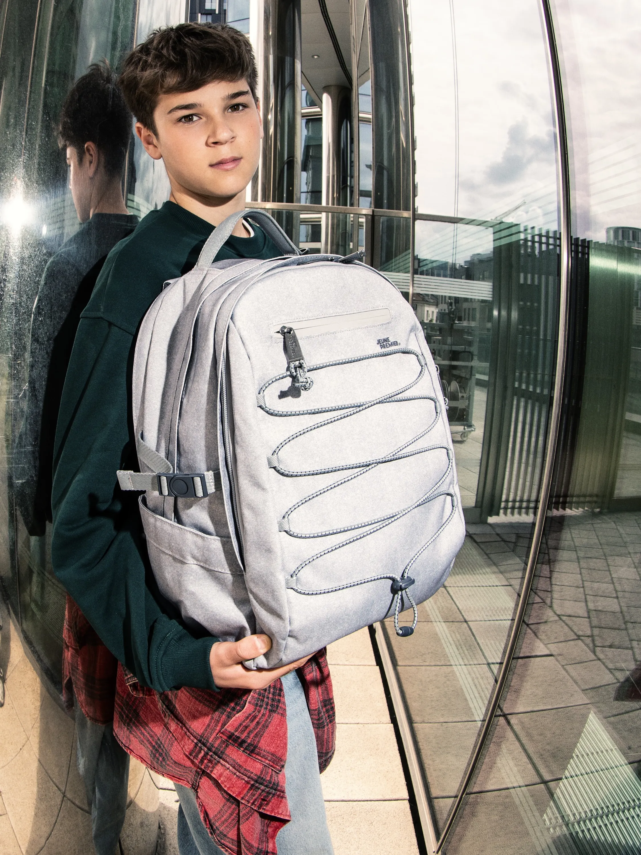 Jeune Premier - plecak James College Grey Melange Jeune Premier - plecak James College Grey Melange