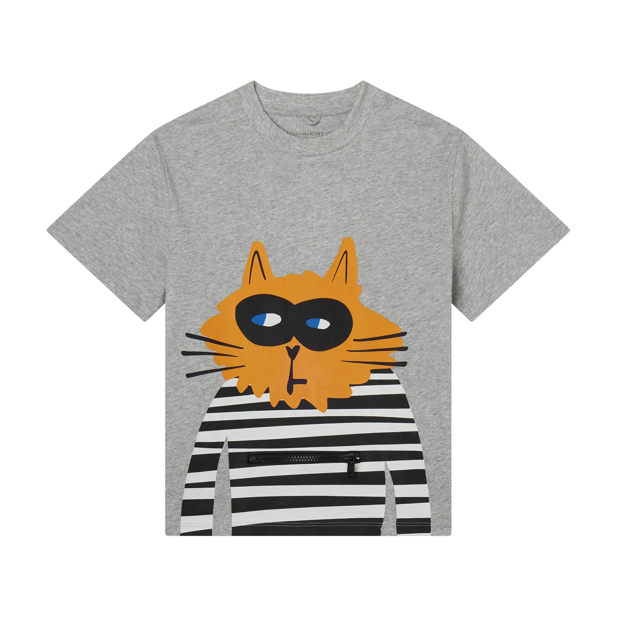 Stella McCartney - t-shirt chłopięcy Cat Graphic