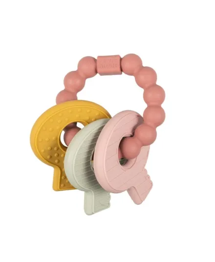 Little Dutch - gryzak niemowlęcy silikonowe kluczyki różowe Little Dutch - gryzak niemowlęcy silikonowe kluczyki różowe