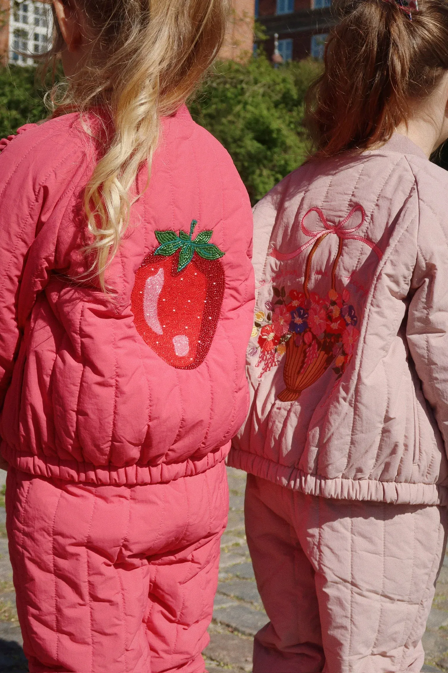 Konges Sløjd - kurtka bomberka dla dziecka Juno Sparkle Bomber Jacket Raspberry Wine