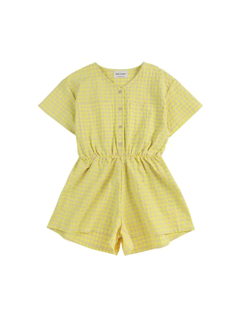 BOBO CHOSES - kombinezon dziecięcy Vichy multicolor