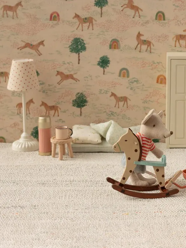 Maileg - lampa podłogowa do domku dla myszek Vintage Sand