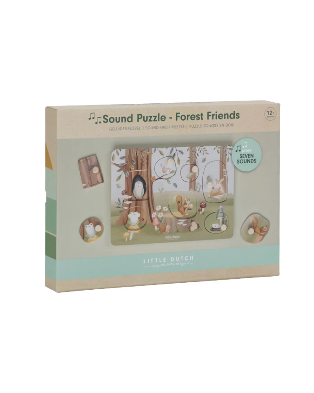 Little Dutch - puzzle dźwiękowe Forest Friends FSC