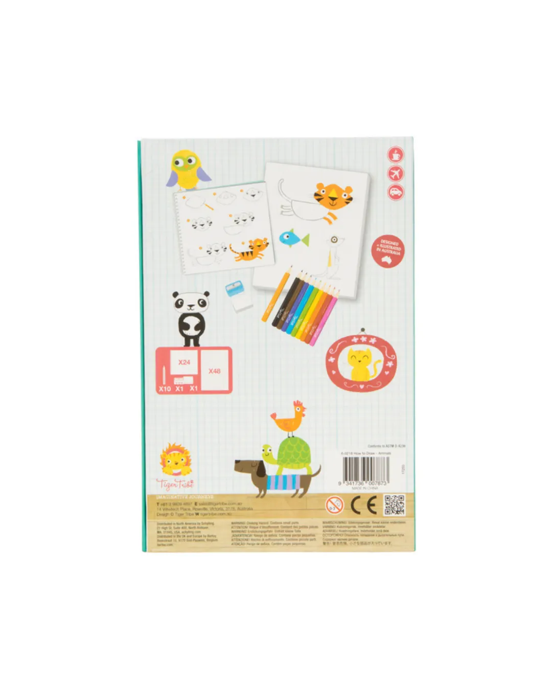 Tiger Tribe - zestaw Jak rysować zwierzęta Tiger Tribe - zestaw Jak rysować zwierzęta