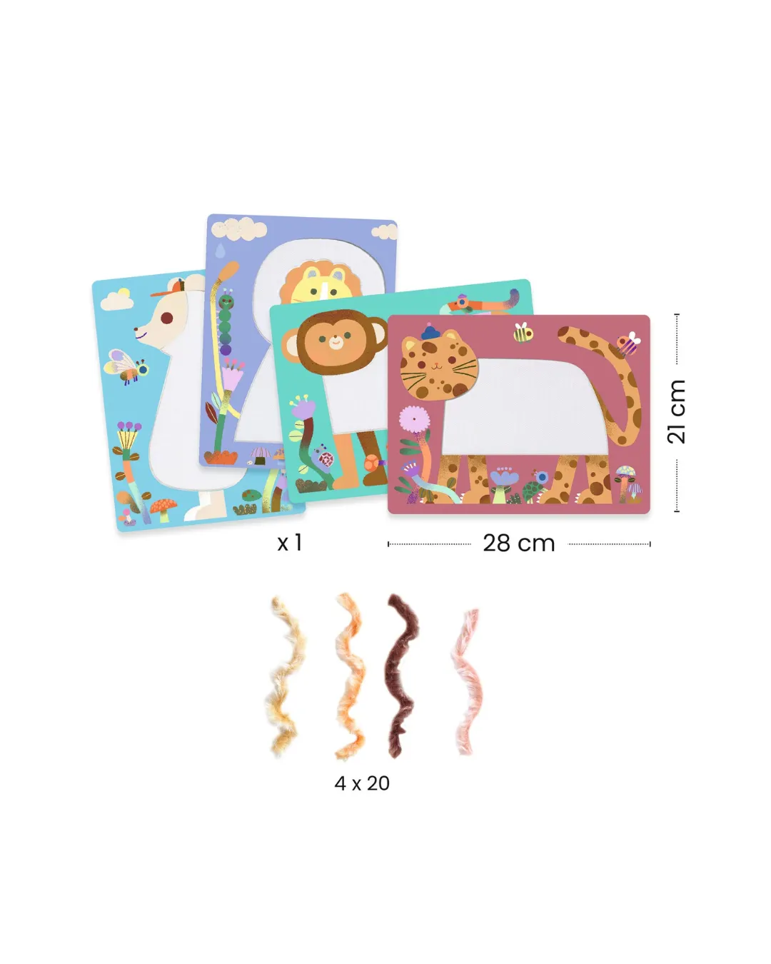 Djeco - zestaw artystyczny Puszyści przyjaciele