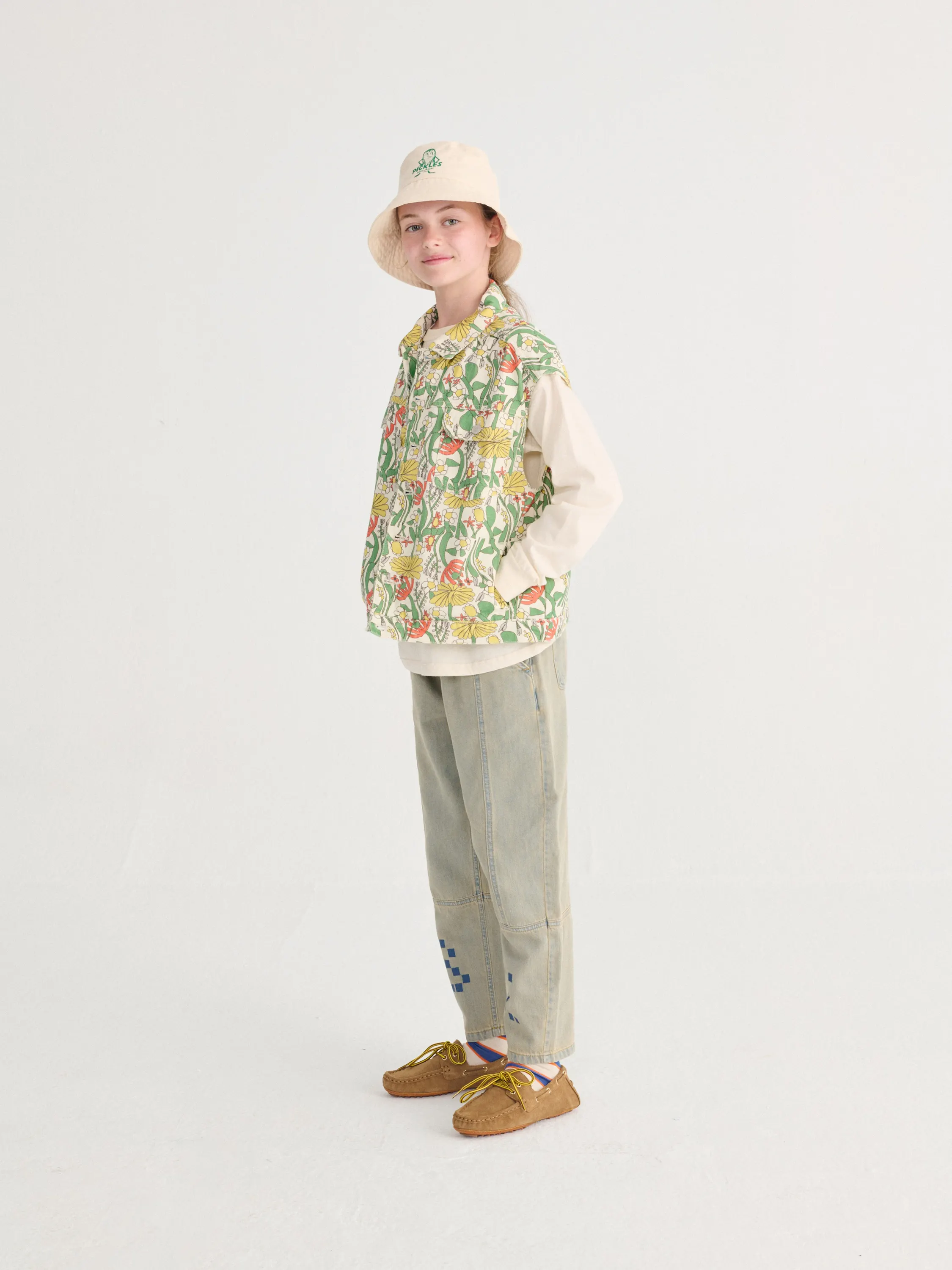 BOBO CHOSES - bezrękawnik Color Herbalist All Over Twill