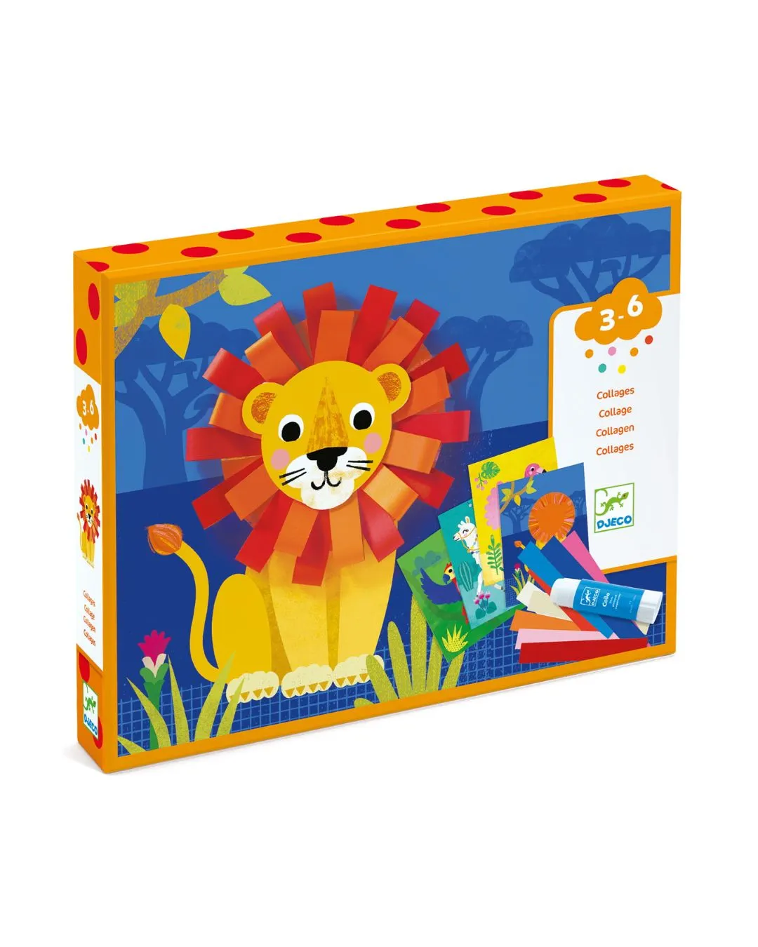 Djeco - zestaw artystyczny kolaże małe pętle Djeco - zestaw artystyczny kolaże małe pętle