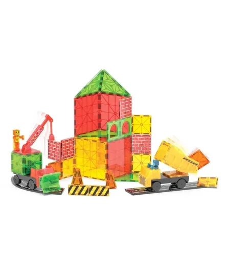 Magna-Tiles - klocki magnetyczne plac budowy Builder XL 50 elementów Magna-Tiles - klocki magnetyczne plac budowy Builder XL 50 elementów