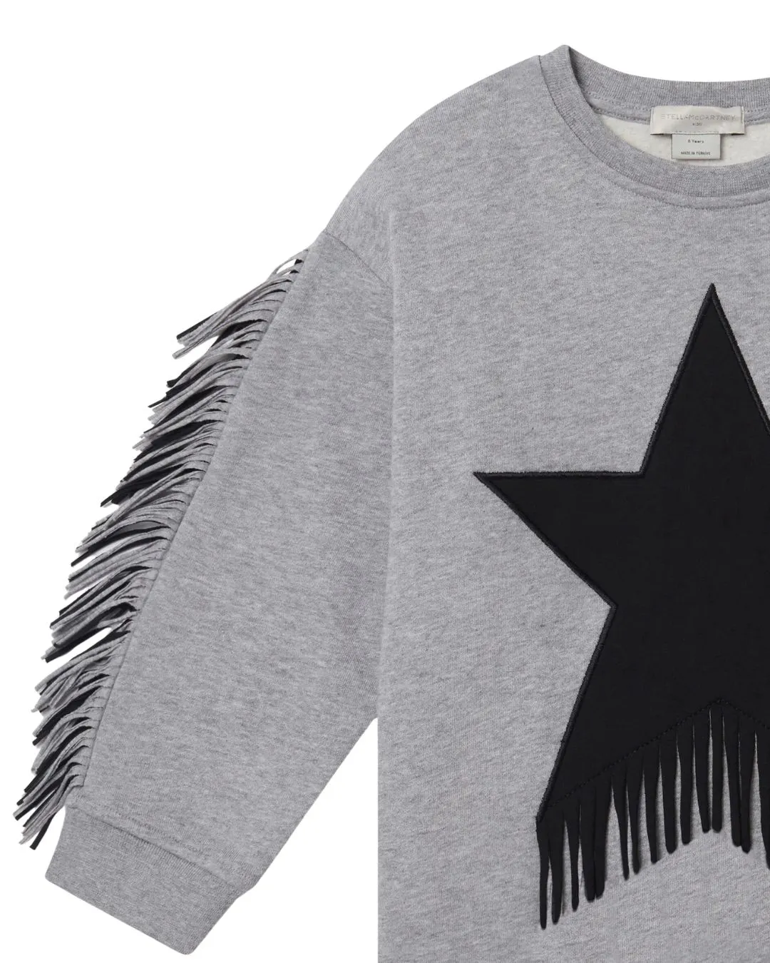 Stella McCartney - Sukienka Star Graphic Fringed