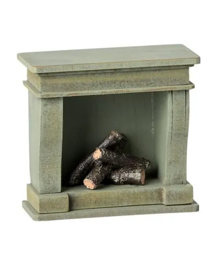 Maileg - miniaturowy kominek z lampką miniature fireplace