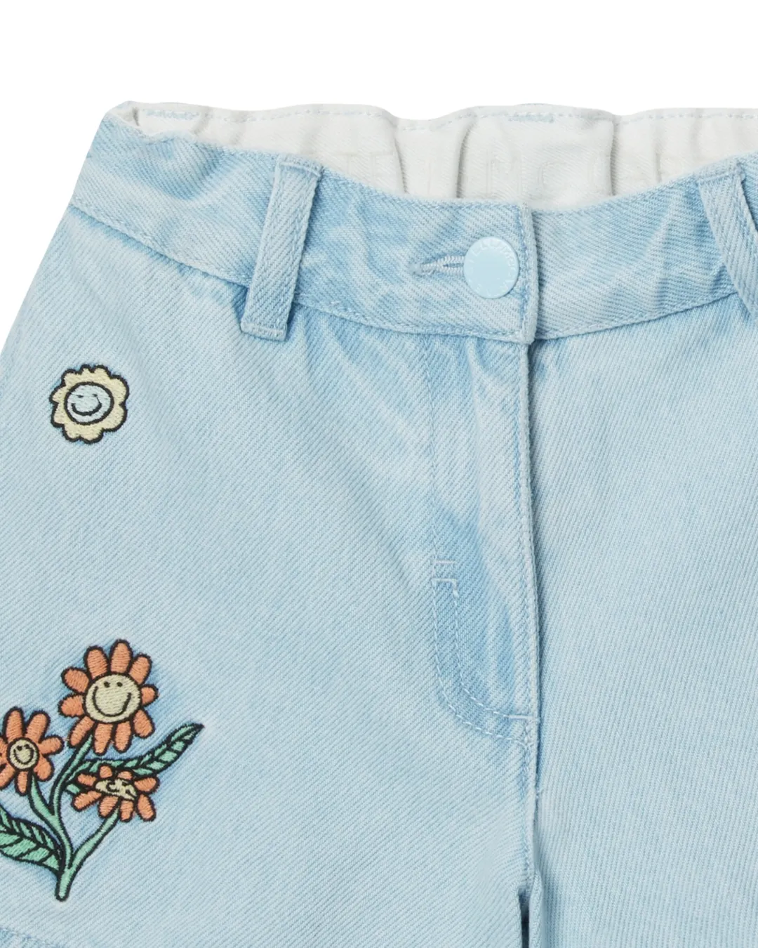Stella McCartney - szorty dziewczęce Woodland Friends Denim Shorts Stella McCartney - szorty dziewczęce Woodland Friends Denim Shorts