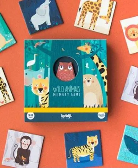 Londji - gra pamięciowa memo Dzikie Zwierzęta