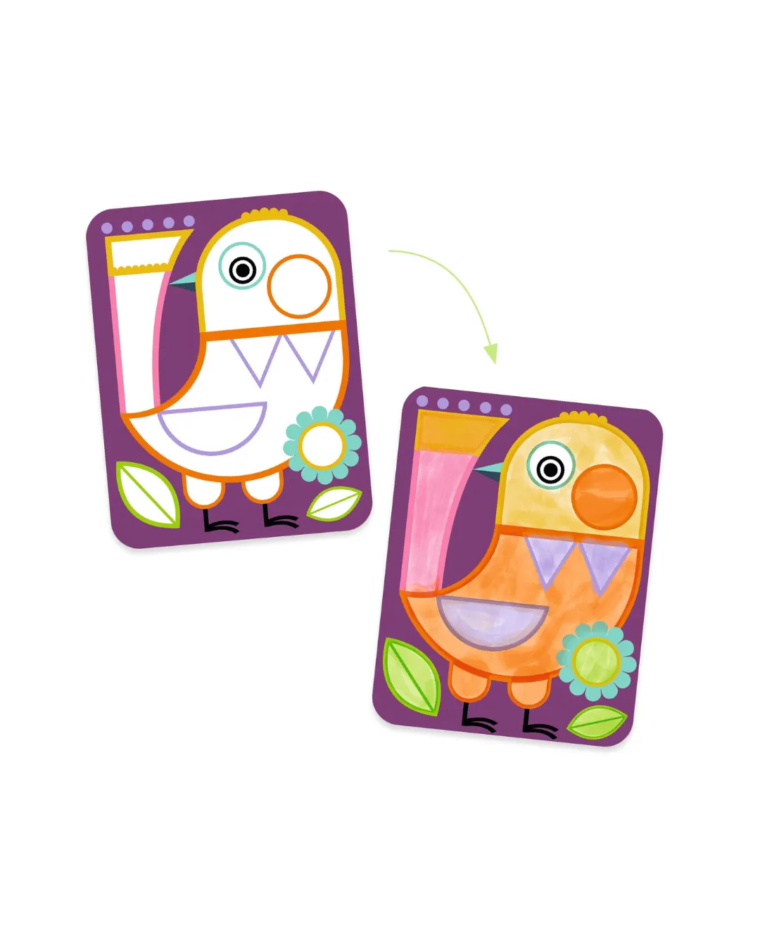 Djeco - malowanie z paletą farb Mali Przyjaciele