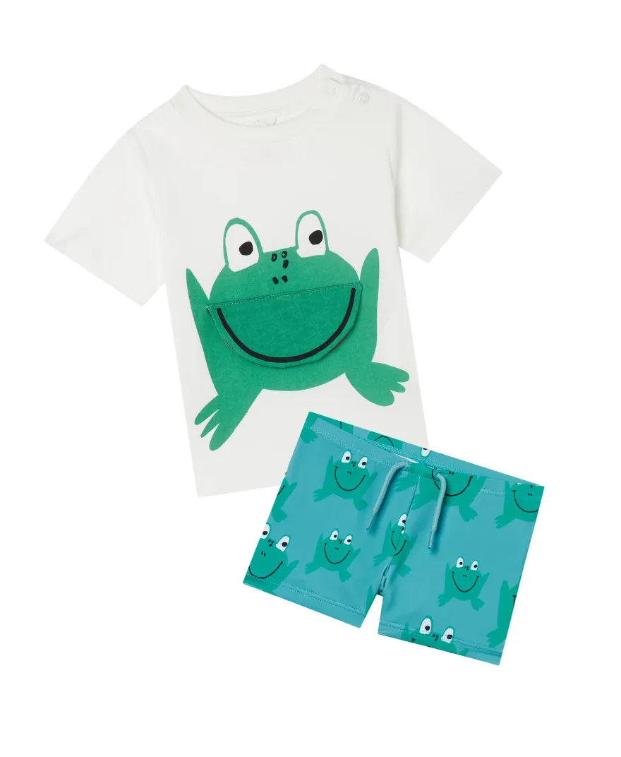 Stella McCartney - stylizacja plażowa chłopięca Frogs