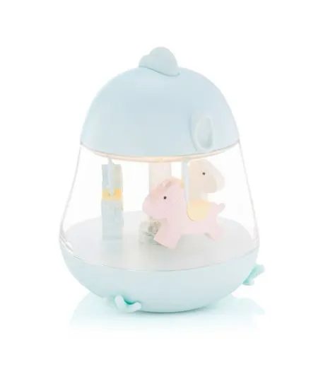 Rabbit & Friends - kurczaczek lampka z pozytywką Niebieski Rabbit & Friends - kurczaczek lampka z pozytywką Niebieski