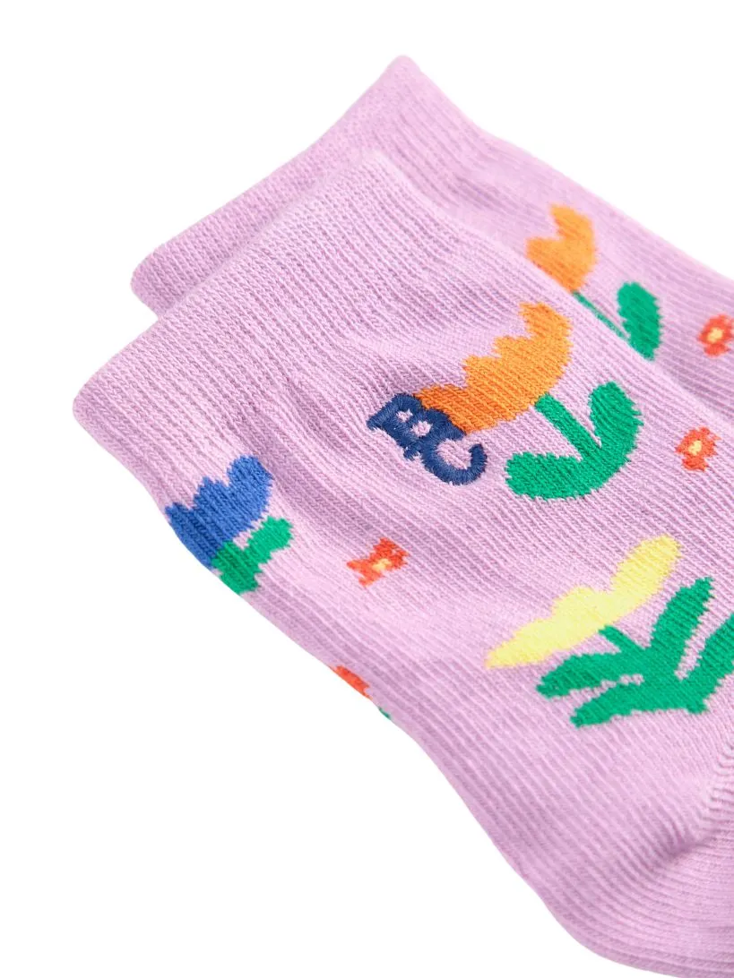 BOBO CHOSES - skarpetki dziecięce Garden Party lavender lawendowe 