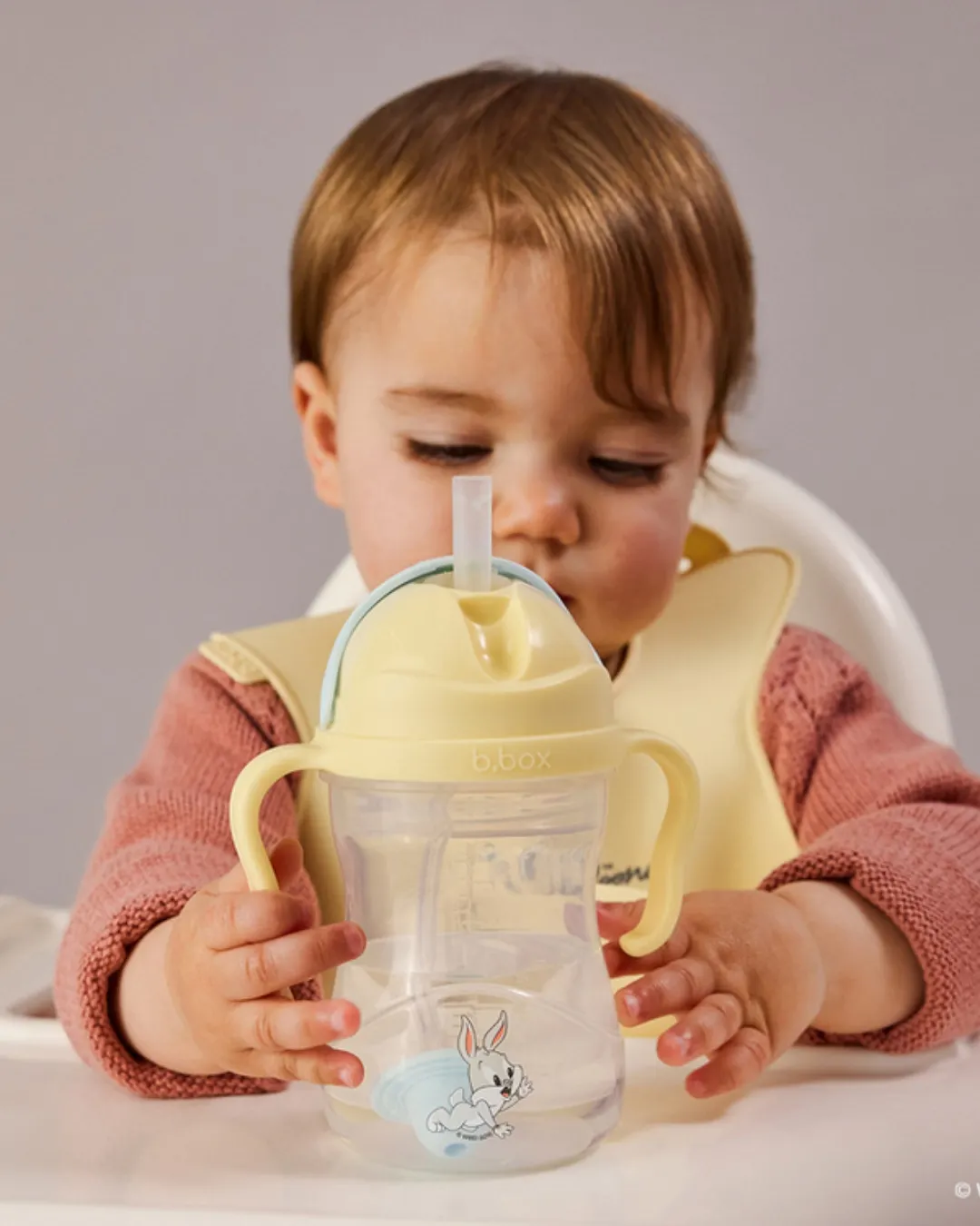 B.box - bidon dla dzieci - kubek niekapek ze słomką 240 ml Looney Tunes