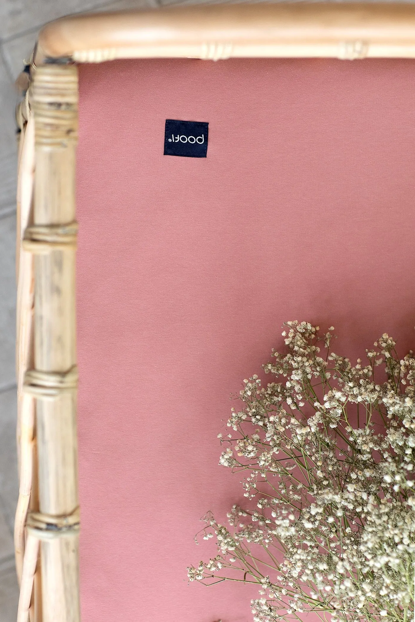 Poofi - prześcieradło Organic&Color 60x120 Herbaciana róża Poofi - prześcieradło Organic&Color 60x120 Herbaciana róża