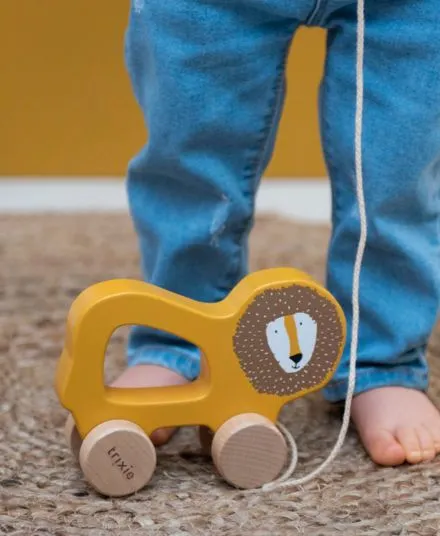 Trixie - drewniana zabawka do ciągnięcia na sznurku Lew Trixie - drewniana zabawka do ciągnięcia na sznurku Lew
