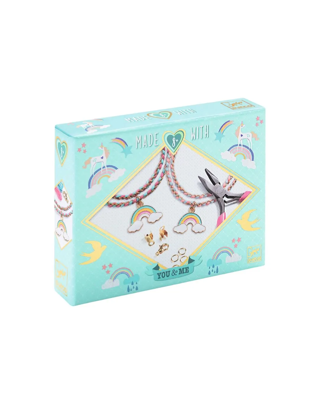 Zestaw do tworzenia bransoletki przyjaźni Djeco Tęcza