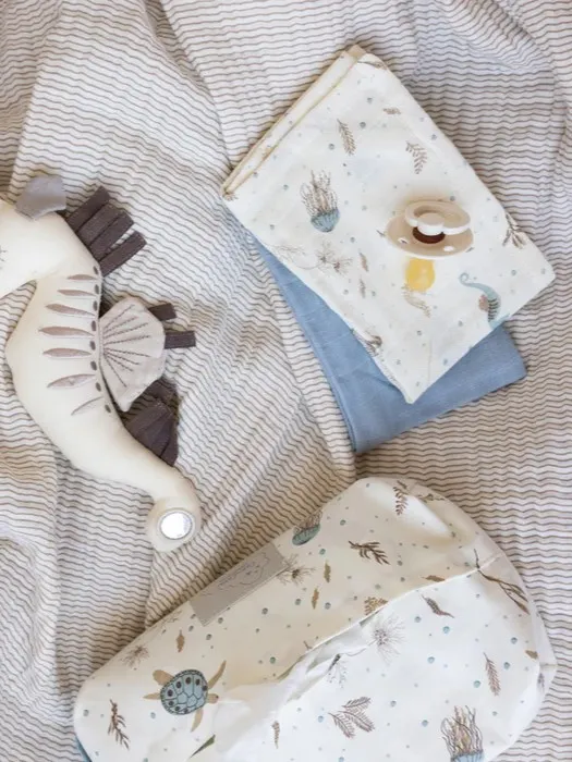 Cam Cam Copenhagen - zestaw otulaczy pieluszek z bawełny organicznej GOTS 4-szt. Sea Garden Cam Cam Copenhagen - zestaw otulaczy pieluszek z bawełny organicznej GOTS 4-szt. Sea Garden