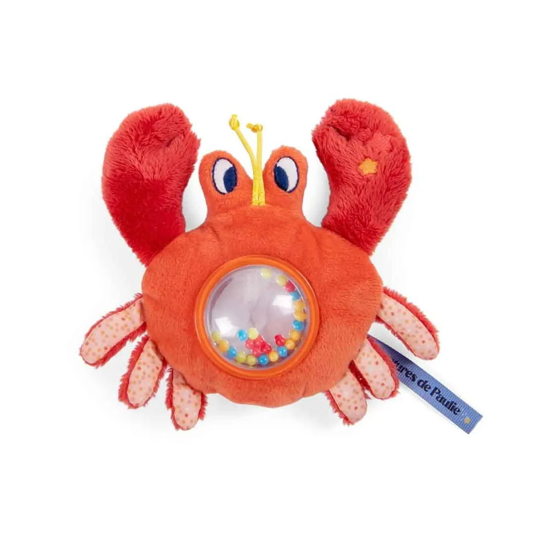 Moulin Roty - maskotka grzechotka Krab 14 cm Moulin Roty - maskotka grzechotka Krab 14 cm