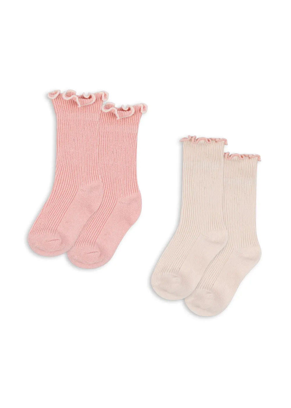 Konges Sløjd - skarpetki dziewczęce 2-pak Rib Frill Socks Konges Sløjd - skarpetki dziewczęce 2-pak Rib Frill Socks